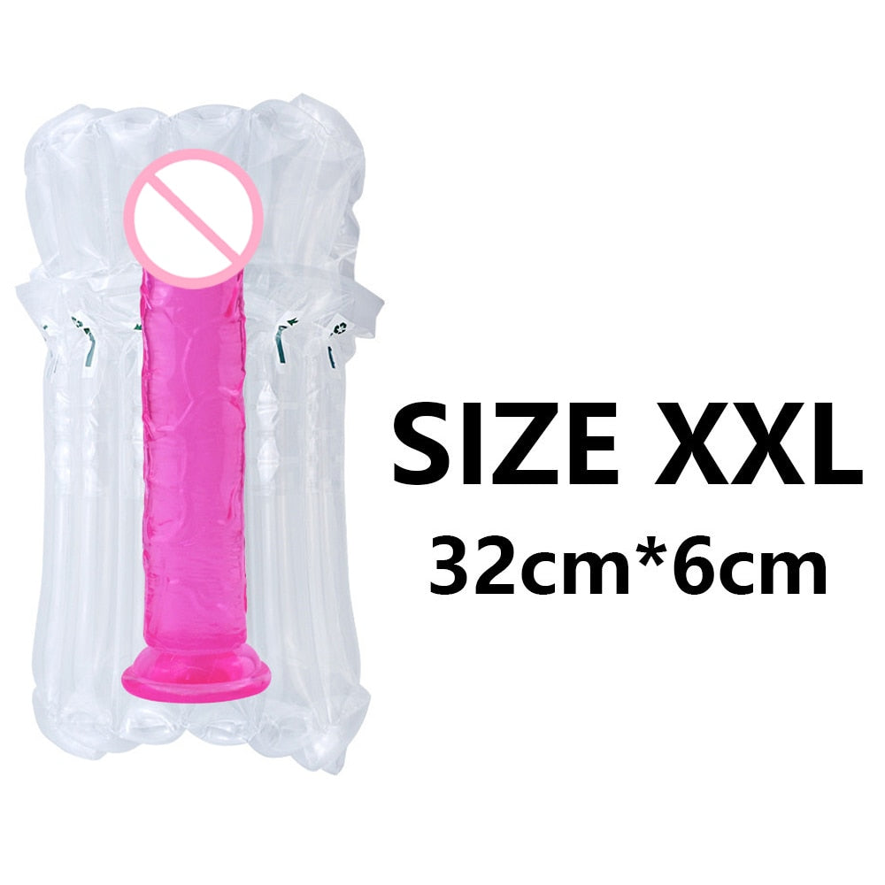 Realistic Dildo With Suction Cup Huge Jelly Dildos Sex Toys for Woman Men Fake Dick Big Penis Anal Butt Plug Erotic Sex Shop