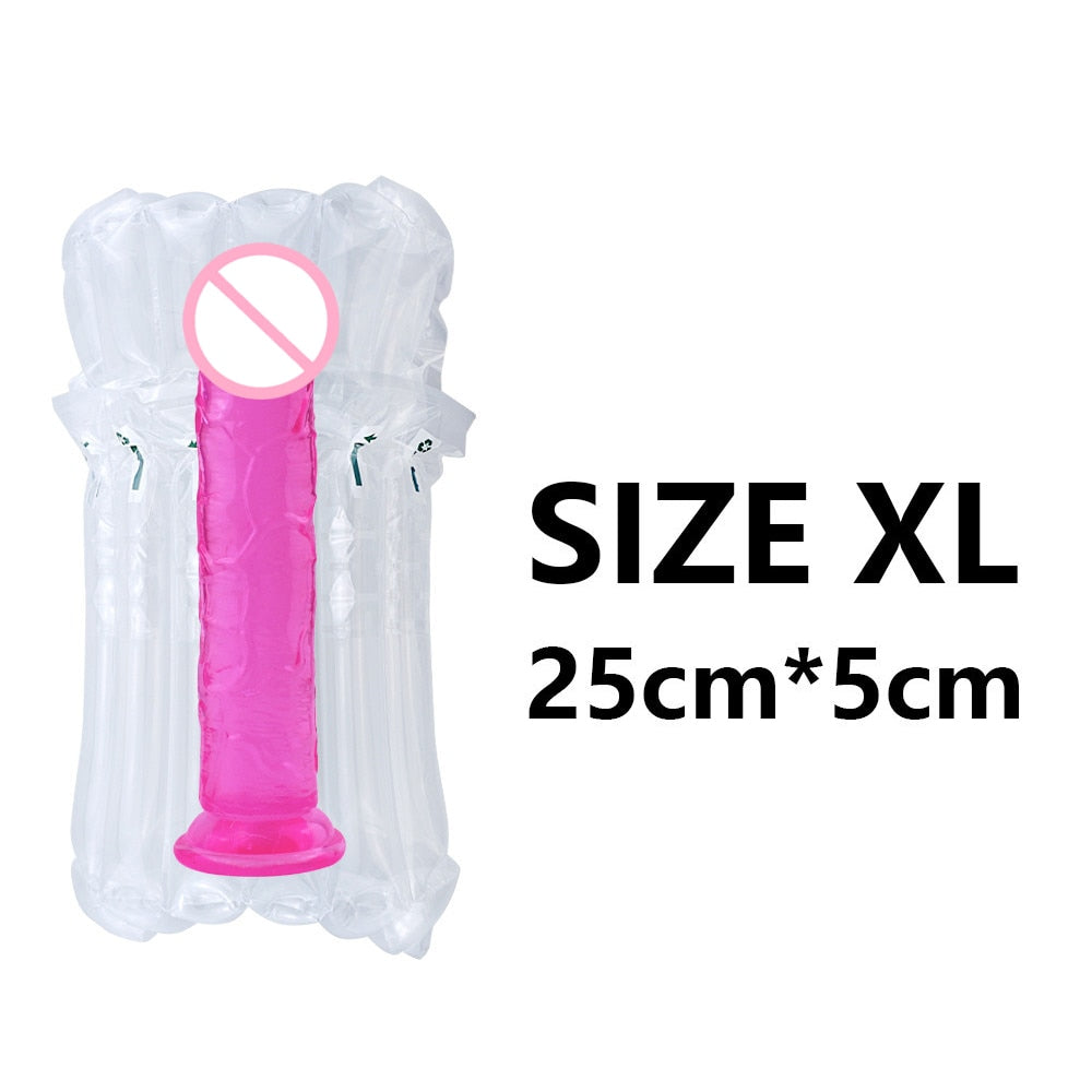 Realistic Dildo With Suction Cup Huge Jelly Dildos Sex Toys for Woman Men Fake Dick Big Penis Anal Butt Plug Erotic Sex Shop