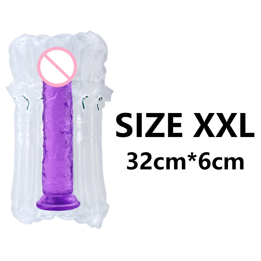 Realistic Dildo With Suction Cup Huge Jelly Dildos Sex Toys for Woman Men Fake Dick Big Penis Anal Butt Plug Erotic Sex Shop