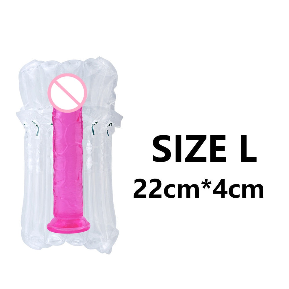 Realistic Dildo With Suction Cup Huge Jelly Dildos Sex Toys for Woman Men Fake Dick Big Penis Anal Butt Plug Erotic Sex Shop