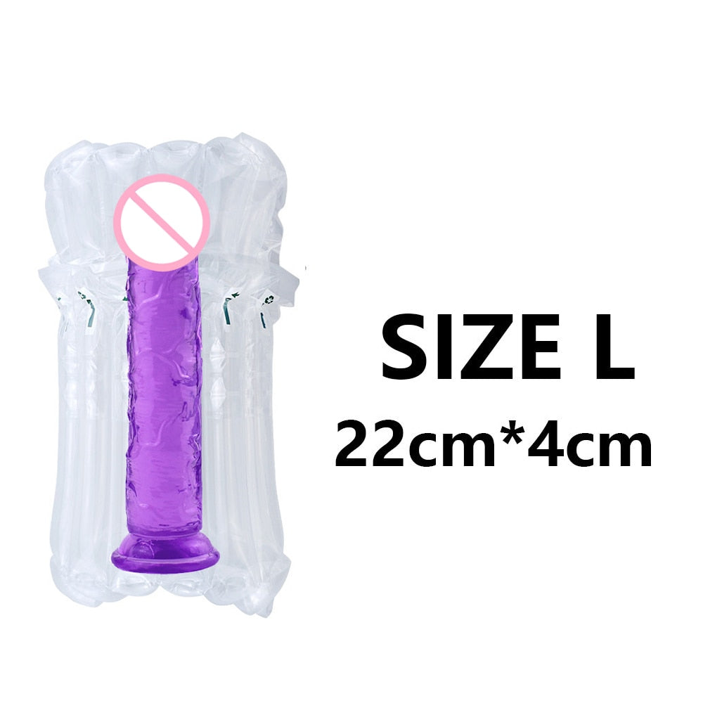 Realistic Dildo With Suction Cup Huge Jelly Dildos Sex Toys for Woman Men Fake Dick Big Penis Anal Butt Plug Erotic Sex Shop