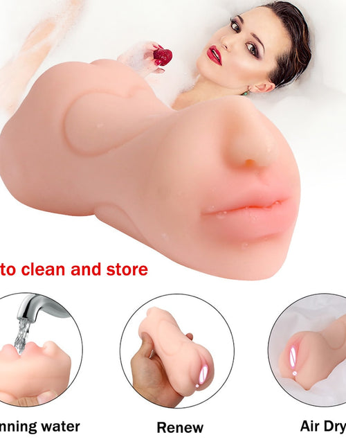 Load image into Gallery viewer, Sex Toys for Men Artificial Vagina Pussy Vagina Sextoys Silicone Male Masturbators for adults 18 sucking machine sexulaes toys
