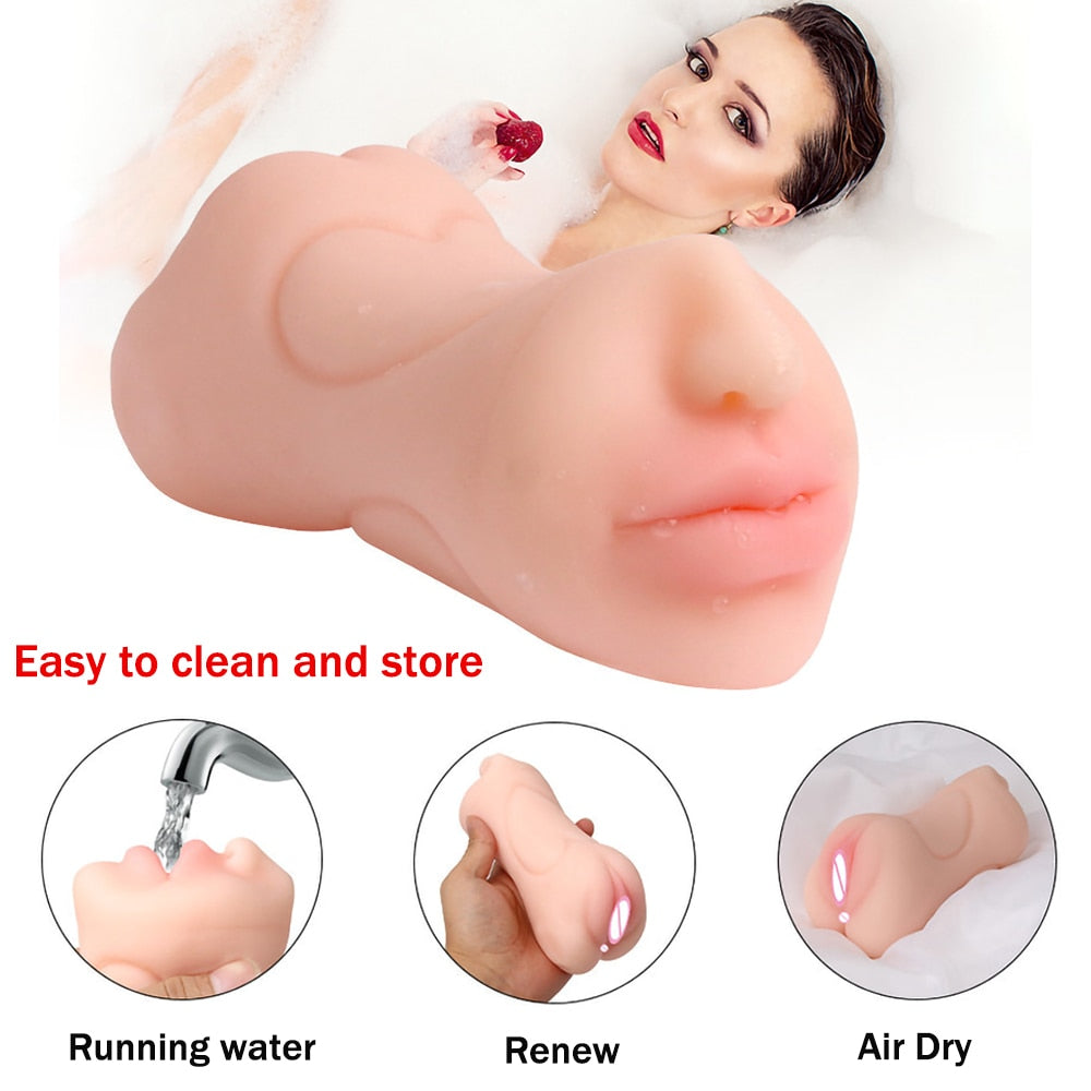 Sex Toys for Men Artificial Vagina Pussy Vagina Sextoys Silicone Male Masturbators for adults 18 sucking machine sexulaes toys