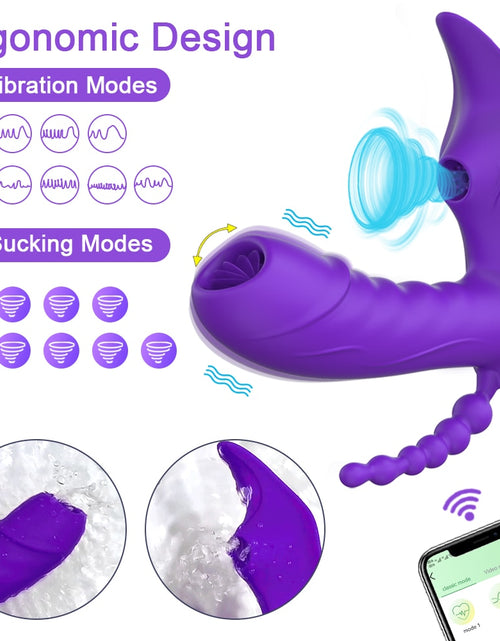 Load image into Gallery viewer, 3 in 1 Bluetooth APP Dildo Vibrator Female Wireless Remote Control Sucker Clitoris Stimulator Sex Toys for Women Couple Adult 18
