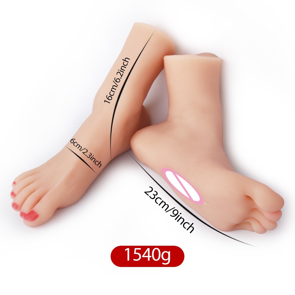 Real Pussy Sex Toys For Men Fetish Fake Foot Male Masturbator Cup Vagina Lifelike Woman Feet Man Masturbation Doll Adult Goods