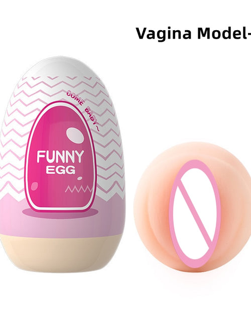 Load image into Gallery viewer, Mini Cups Masturbator Egg Portable Stimulator Penis Massager Soft Rubber Adult Sex Toys for Men Realistic Vagina Pocket Pussy
