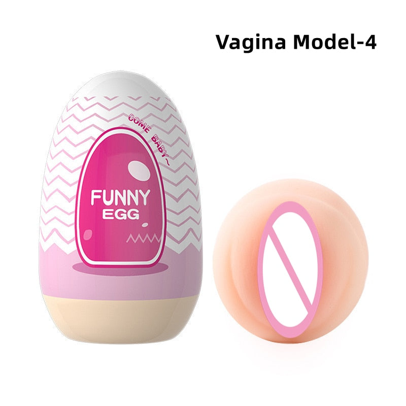 Mini Cups Masturbator Egg Portable Stimulator Penis Massager Soft Rubber Adult Sex Toys for Men Realistic Vagina Pocket Pussy