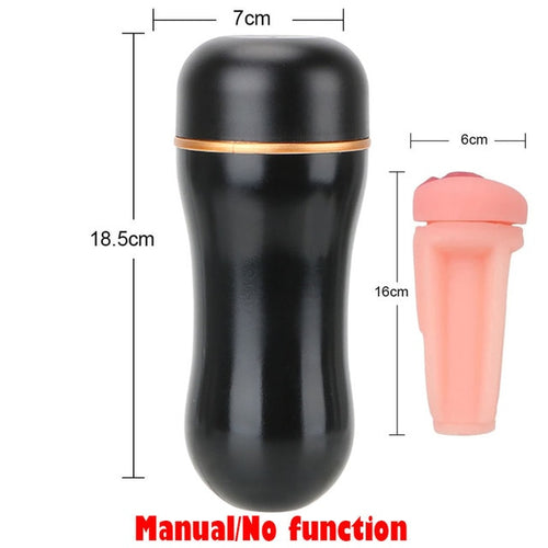 Load image into Gallery viewer, Silicone Vagina Anal Masturbator Male Automatic Vibrator Sucking Moaning Masturbation Cup Pocket Pussy Adult Sex Toys for Men
