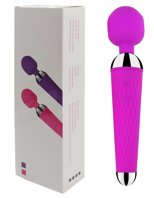 Load image into Gallery viewer, Powerful Clitoris Dildo Vibrator Erotic Sex Toys for Women 10 Patterns Vibration Magic Wand G-spot Massager Female Masturbator
