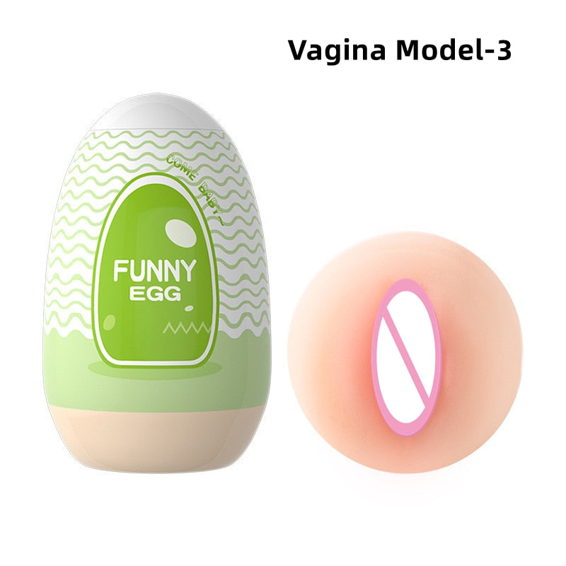 Mini Cups Masturbator Egg Portable Stimulator Penis Massager Soft Rubber Adult Sex Toys for Men Realistic Vagina Pocket Pussy