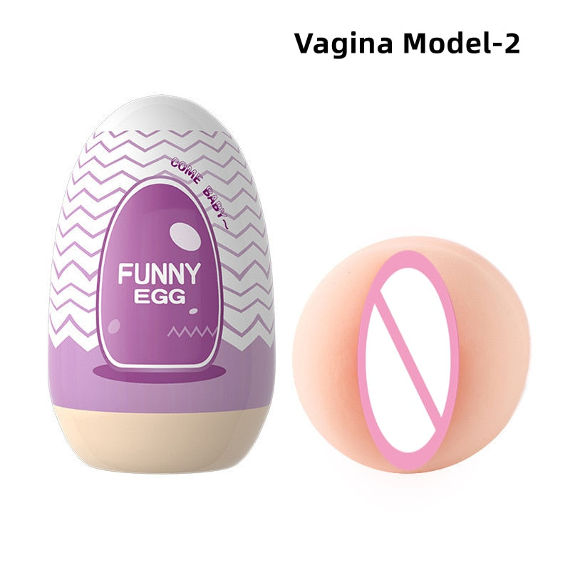 Mini Cups Masturbator Egg Portable Stimulator Penis Massager Soft Rubber Adult Sex Toys for Men Realistic Vagina Pocket Pussy