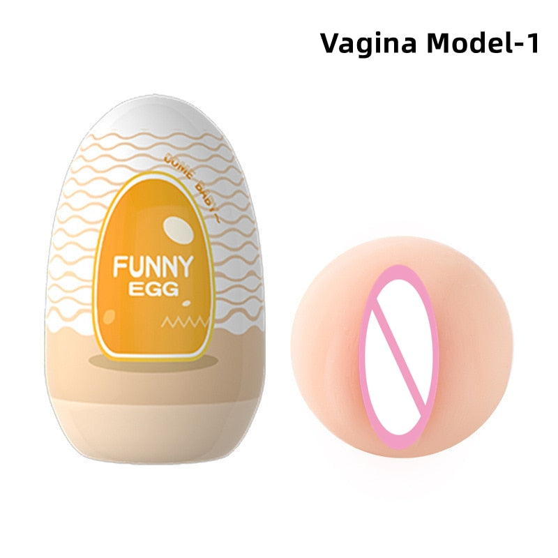 Mini Cups Masturbator Egg Portable Stimulator Penis Massager Soft Rubber Adult Sex Toys for Men Realistic Vagina Pocket Pussy