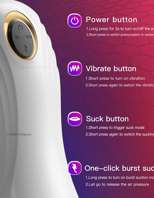 Load image into Gallery viewer, Male Masturbation Cup Automatic Sucking Real Oral Vagina Vacuum Suction Vibrator Masturbator Sex Toys For Men Blowjob Sexy Shop
