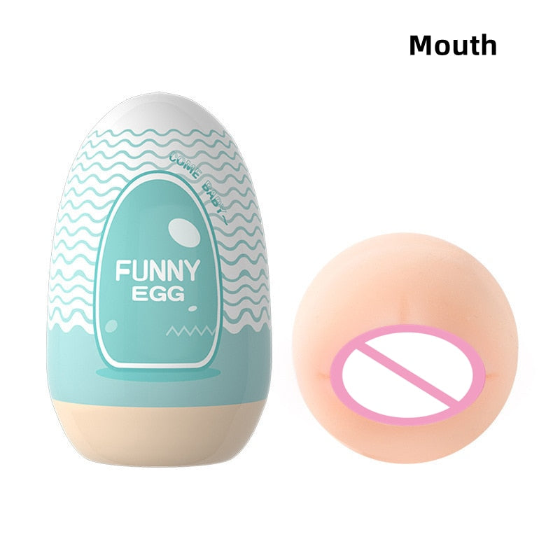 Mini Cups Masturbator Egg Portable Stimulator Penis Massager Soft Rubber Adult Sex Toys for Men Realistic Vagina Pocket Pussy