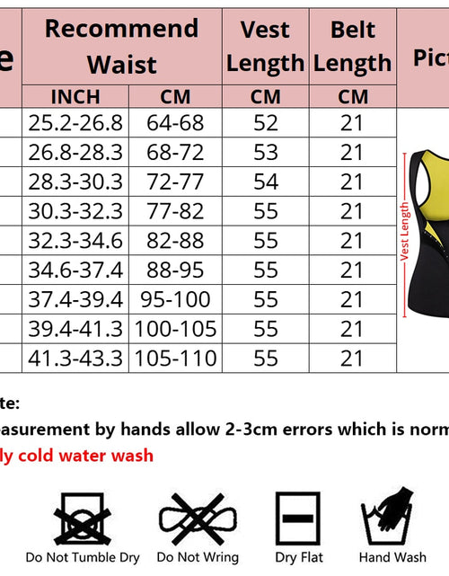 Load image into Gallery viewer, Women Shapewear Weight Loss Neoprene Sauna Sweat Waist Trainer Corset Tank Top Vest Sport Workout Slimming Body Shaper
