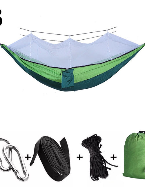 Load image into Gallery viewer, Portable Outdoor Camping Hammock 1-2 Person Go Swing With Mosquito Net Hanging Bed Ultralight Tourist Sleeping hammock
