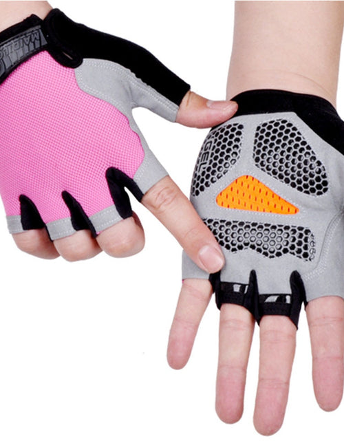 Load image into Gallery viewer, HOT Cycling Anti-slip Anti-sweat Men Women Half Finger Gloves Breathable Anti-shock Sports Gloves Bike Bicycle Glove
