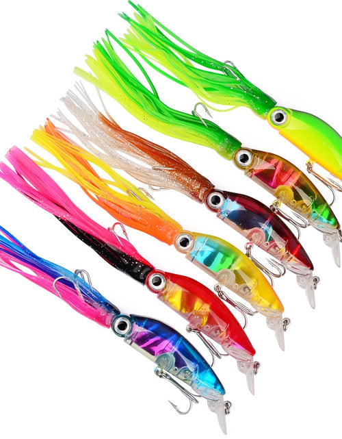 Load image into Gallery viewer, 1pcs Hard Fishing Lure Fish Bait 18g 10cm Squid High Carbon Steel Hook Octopus Crank For Artificial Tuna Sea Allure Tool
