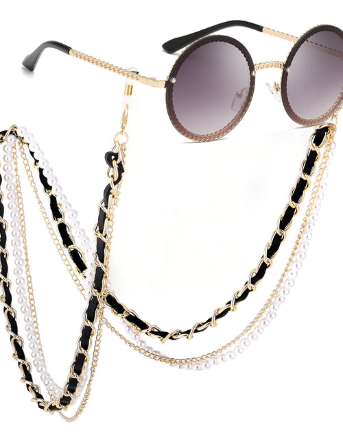 Load image into Gallery viewer, White Pearl Sunglasses Chain Women Lanyard with Strap Eye Glasses Accessories for lady (only chain no glasses)
