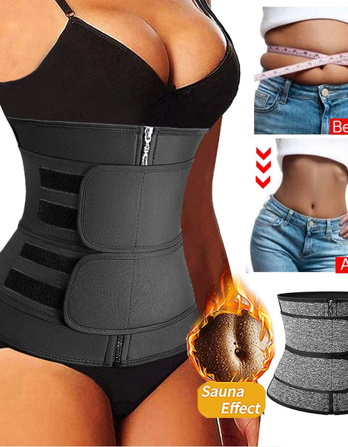 Load image into Gallery viewer, Women Waist Trainer Neoprene Body Shaper Belt Slimming Sheath Belly Reducing Shaper Tummy Sweat Shapewear Workout Shaper Corset
