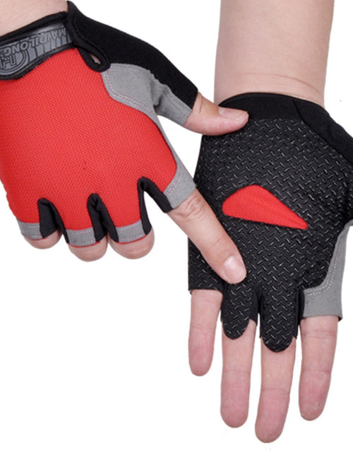 Load image into Gallery viewer, HOT Cycling Anti-slip Anti-sweat Men Women Half Finger Gloves Breathable Anti-shock Sports Gloves Bike Bicycle Glove
