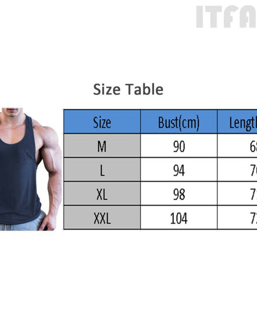 Load image into Gallery viewer, Gym Men Muscle Sleeveless Shirt Tank Top Bodybuilding Sport Fitness Workout Stringer Weight Singlets Breathable Running T-Shirt
