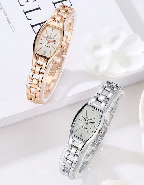 Load image into Gallery viewer, Women Square Quartz Watch Elegant Ladies Electronic Digtal Woman Watch Concise Head Diamond Geometry Women Watches
