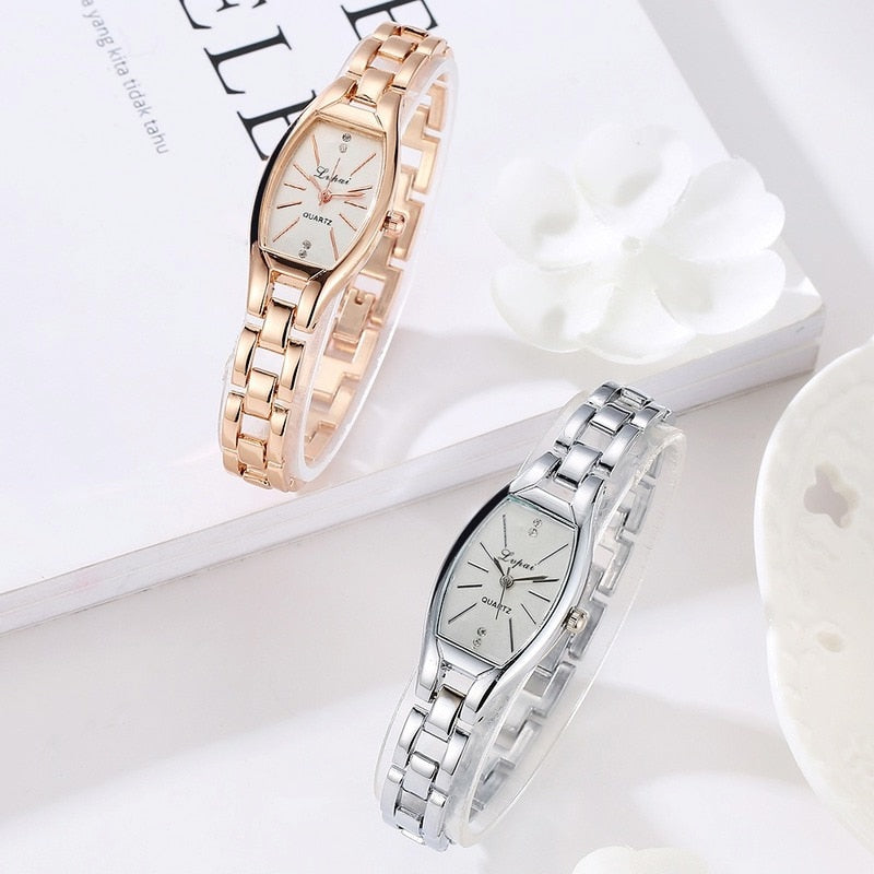 Women Square Quartz Watch Elegant Ladies Electronic Digtal Woman Watch Concise Head Diamond Geometry Women Watches