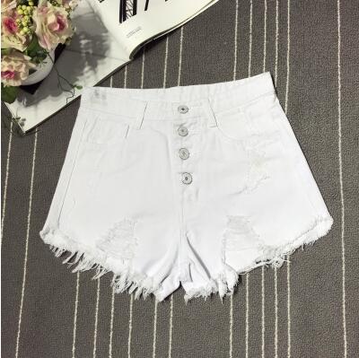 casual summer cool women denim booty Shorts high waists fur-lined leg-openings Big size sexy short Jeans