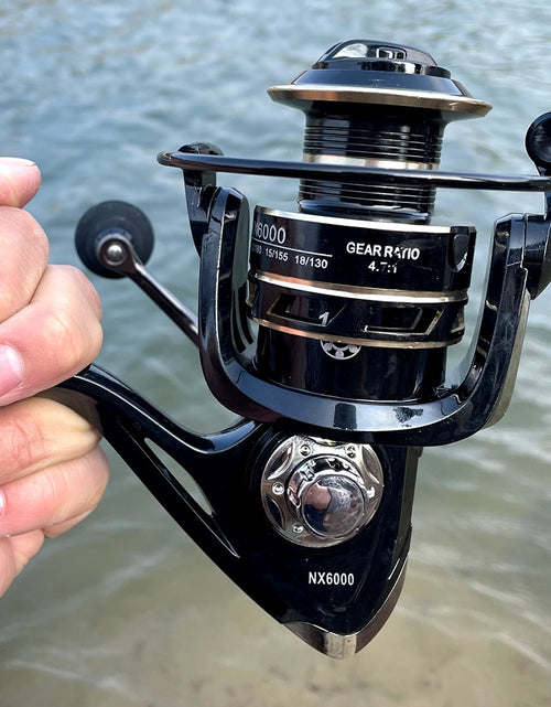 Load image into Gallery viewer, High-Quality Metal Spool Saltwater 5.2:1/4.7:1 High Speed Reel Waterproof Suitable for Pike Fishing 2000-7000Sreies
