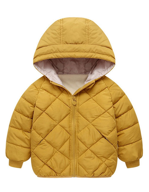 Load image into Gallery viewer, Autumn Winter New Children Down  Jacket Boys Girls Fashion Thick Warm Jacket Baby Hooded Warm Outwear Kids Cotton Coat 2-7 Year
