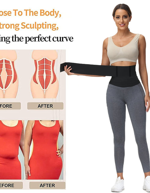 Load image into Gallery viewer, Waist Trainer for Women Snatch Me Up Bandage Wrap Lumbar Waist Support Belt Adjustable Belly Waist Wrap for Women General
