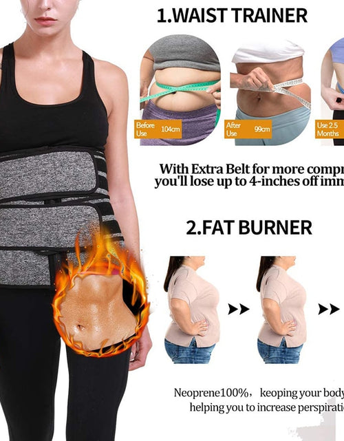 Load image into Gallery viewer, Women Waist Trainer Neoprene Body Shaper Belt Slimming Sheath Belly Reducing Shaper Tummy Sweat Shapewear Workout Shaper Corset
