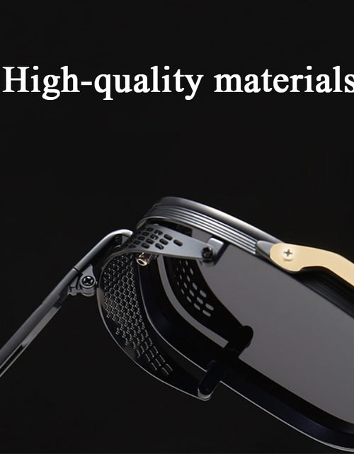 Load image into Gallery viewer, New Punk Sunglasses For Men Fashion Square Vintage Steampunk Glasses Luxury Oculos De Sol Masculino Luxe Lunette De Soleil Homme
