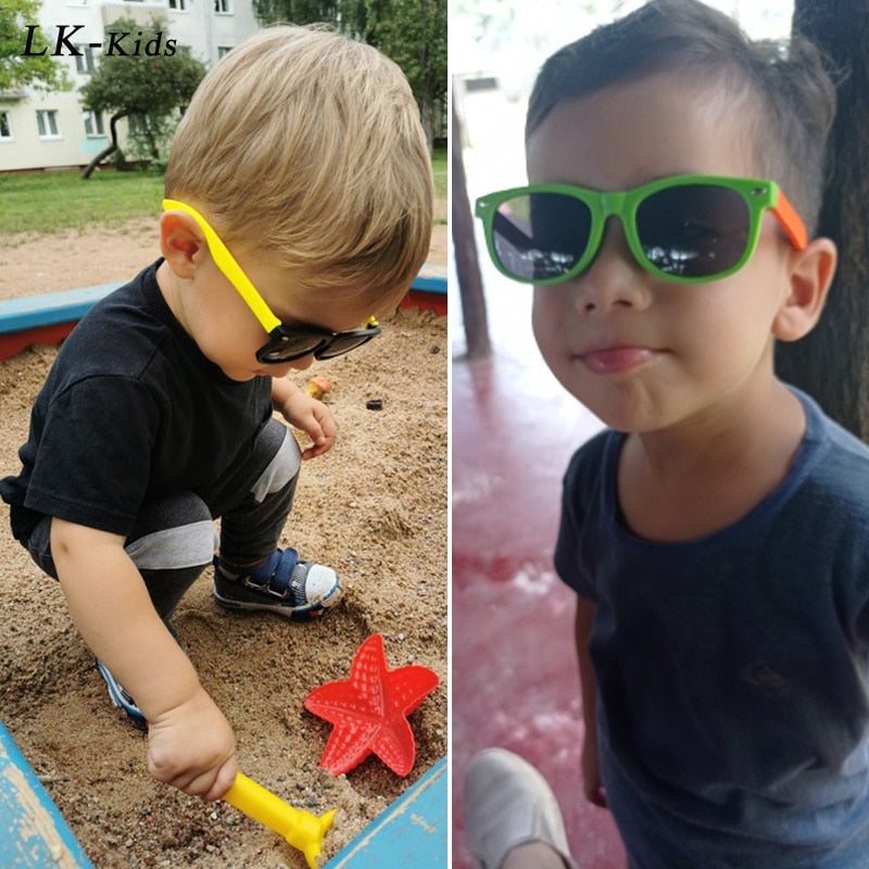 Kids Polarized Sunglasses TR90 Boys Girls Sun Glasses Silicone Safety Glasses Gift For Children Baby UV400 Eyewear