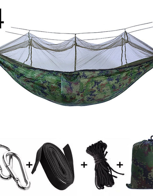 Load image into Gallery viewer, Portable Outdoor Camping Hammock 1-2 Person Go Swing With Mosquito Net Hanging Bed Ultralight Tourist Sleeping hammock
