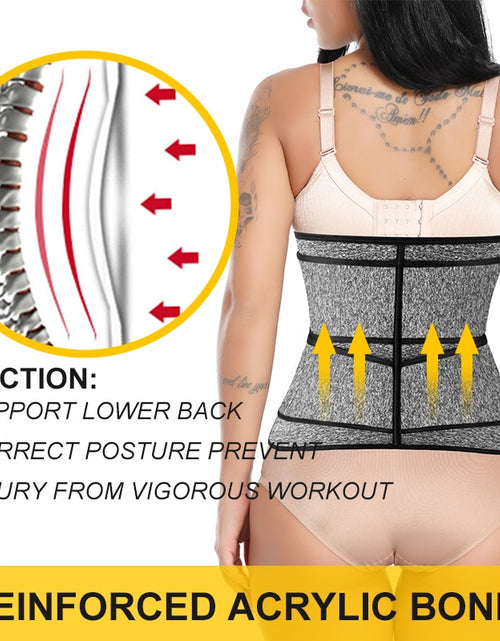 Load image into Gallery viewer, Shapewear Neoprene Sauna Waist Trainer Corset Sweat Belt for Women Weight Loss Compression Trimmer Workout Fitness
