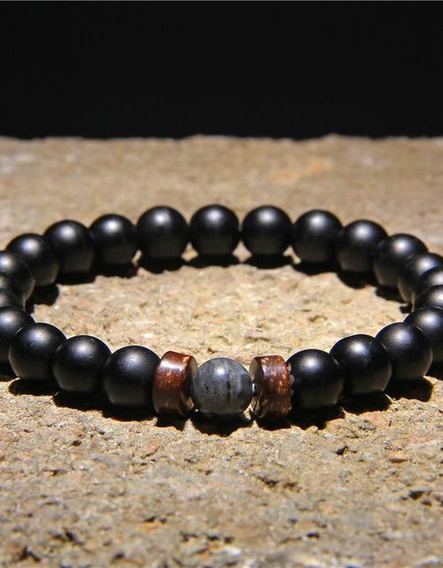 Load image into Gallery viewer, Beads Bracelet for Men Natural Volcanic Stone Bead Tibetan Buddha chakra Lava Stone Diffuser Bracelets Men Fashion New Jewelry
