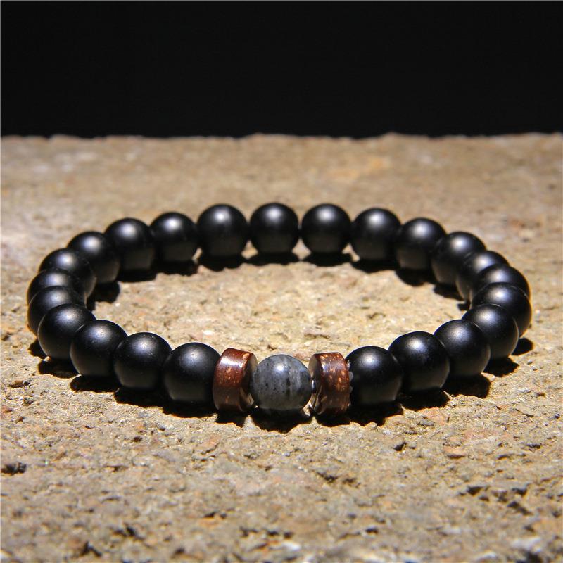 Beads Bracelet for Men Natural Volcanic Stone Bead Tibetan Buddha chakra Lava Stone Diffuser Bracelets Men Fashion New Jewelry