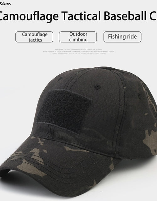 Load image into Gallery viewer, Military Baseball Caps Camouflage Tactical Army Soldier Combat Paintball Adjustable Summer Snapback Sun Hats Men Women
