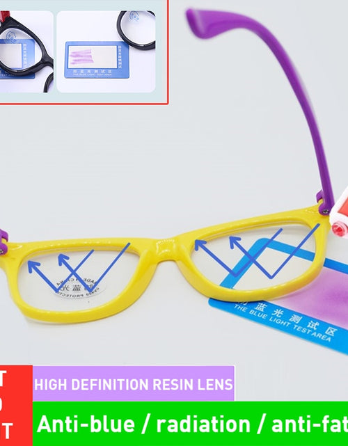 Load image into Gallery viewer, 2022 TR90 Round Blue Light Kids Glasses Silicone Flexible Optical Frame Boys Girls Computer Transparent Blocking Eyeglasses
