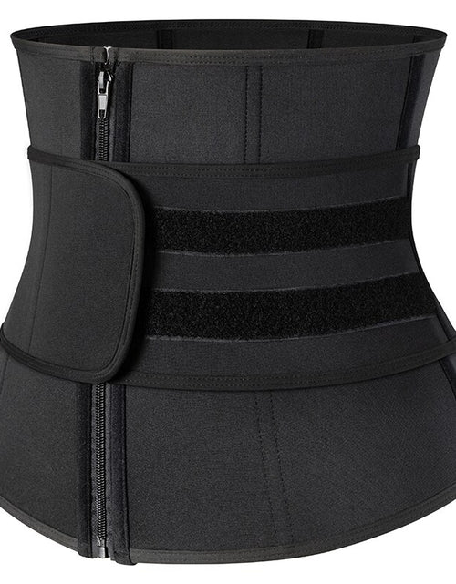 Load image into Gallery viewer, Men Body Shaper Neoprene Sauna Workout Waist Trainer Trimmer Belt for Weight Loss Sweat Belly Belt with Double Straps Shapewear
