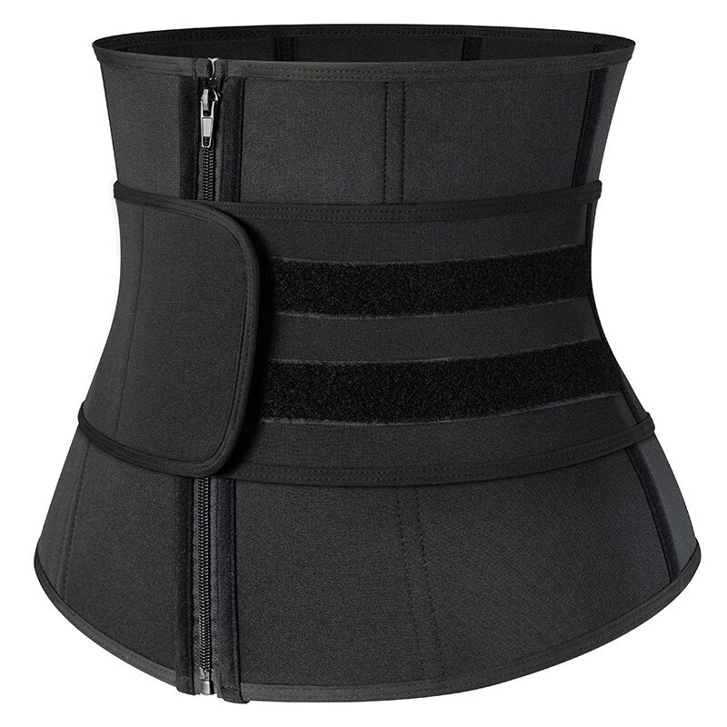 Men Body Shaper Neoprene Sauna Workout Waist Trainer Trimmer Belt for Weight Loss Sweat Belly Belt with Double Straps Shapewear