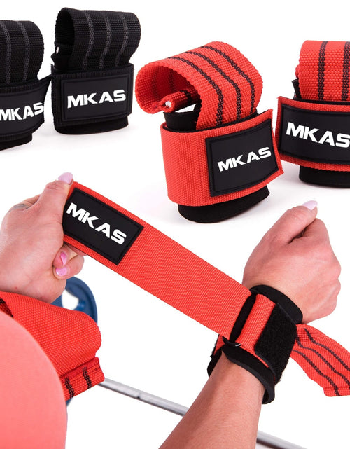 Load image into Gallery viewer, Power Lifting Straps WeightLifting Gym Gloves Deadlift Wrist Straps Hand Palm Assist Gear For Pull Up Bar Barbell Dumbbell Train
