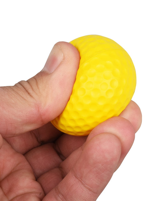 Load image into Gallery viewer, 10pcs/pack Soft Indoor Practice PU Yellow Golf Balls Training Aid H8876 Free Shipping Drop Shipping Wholesale
