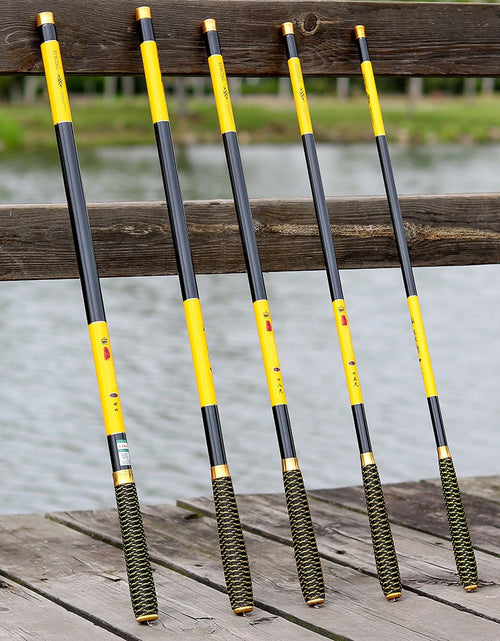 Load image into Gallery viewer, For Carp Fishing Rod Feeder Hard FRP Carbon Fiber Portable Durable Ultra Light Telescopic Travel Pole 2.7/3.6/4.5/5.4/6.3/7.2M
