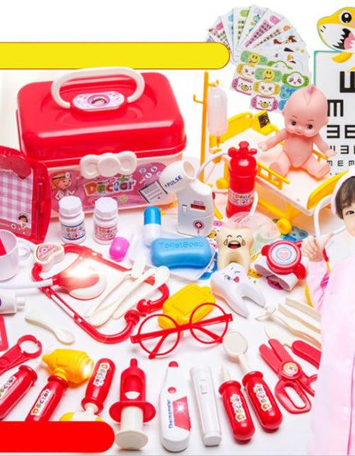 Load image into Gallery viewer, Doctor Toy Set Play House Toy Doctor Set Stethoscope Children Play House Storage Box Simulation Doctor Supplies Toy Boy Girl
