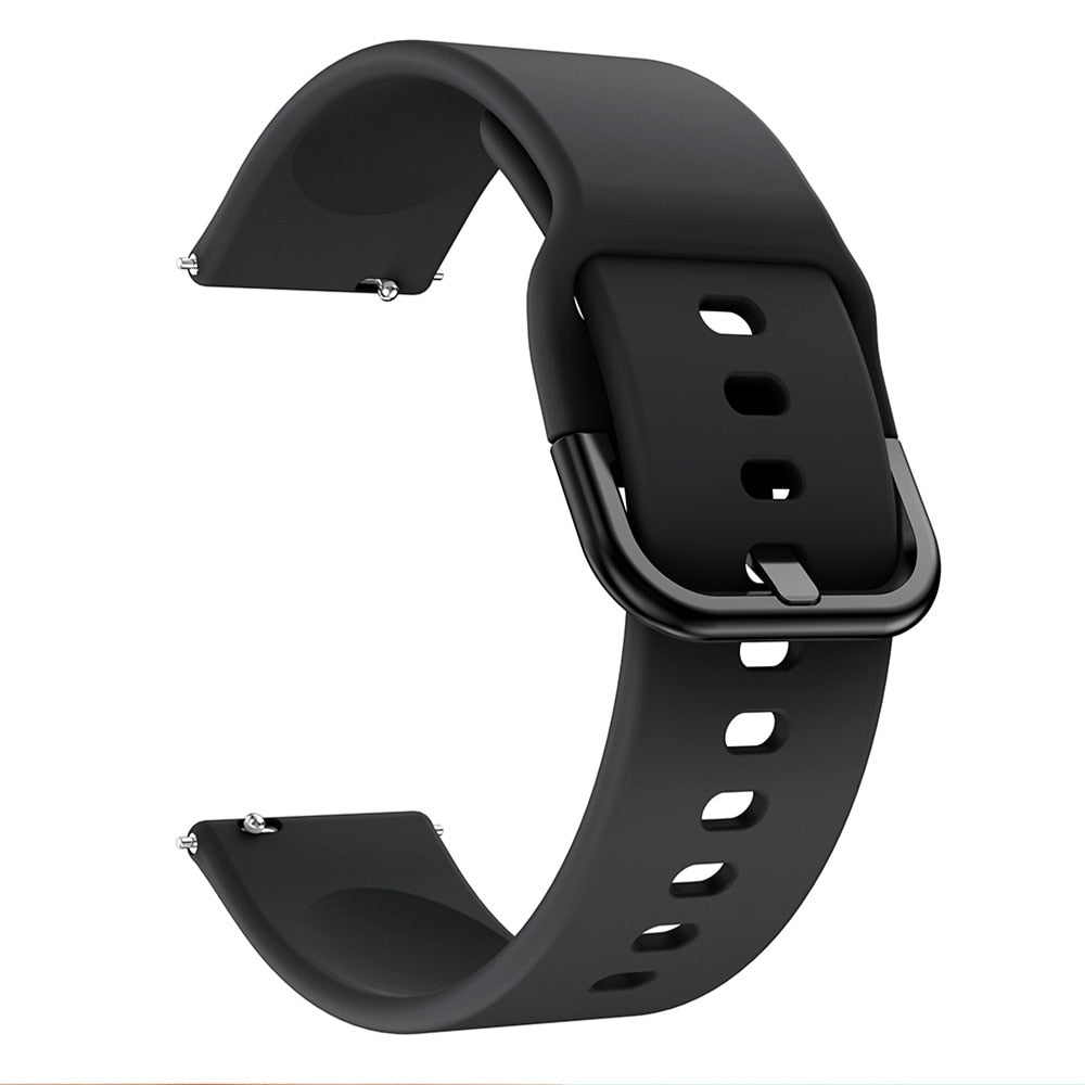 20mm Silicone Watch Strap For Amazfit GTS 4/2 Mini Strap Replacement Strap For Amazfit GTS/GTS 2 Strap For Amazfit Bip/U/U Pro