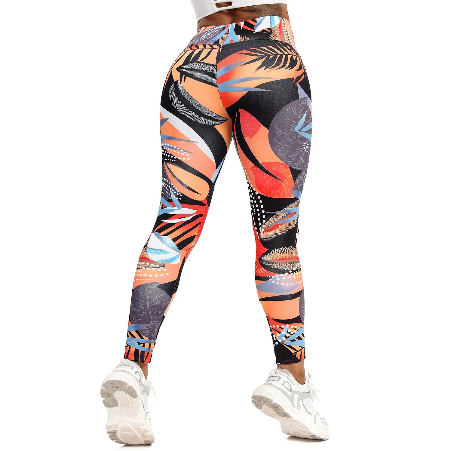 Printing Leggings Fitness Yoga Pants Women High Waist Push Up Hip  Workout Elastic Tights Running Activewear Gym Sports Pants