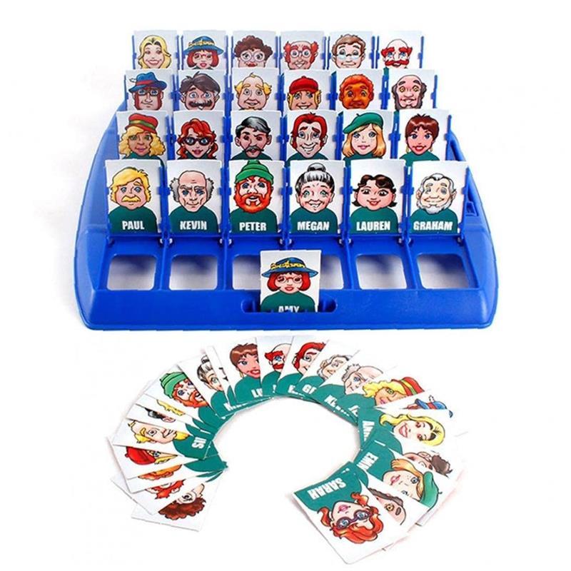 Family Guessing Games Who Is It Classic Board Game Toys Memory Training Parent Child Leisure Time Party Indoor Games Props Xmas